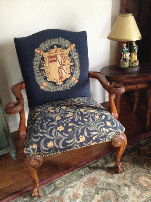 Gorgeous Chippendale Chair with Shield Motif
