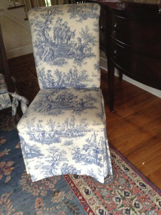 1 of 2 Dining Room Upholstered Side Chairs