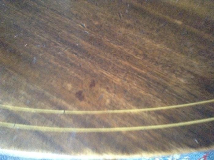 Top of Dining Room Table with Satin Wood inlay