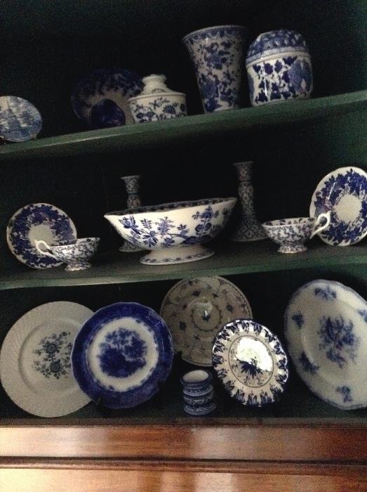 Flow Blue China and other Collectible Plates and Bowls