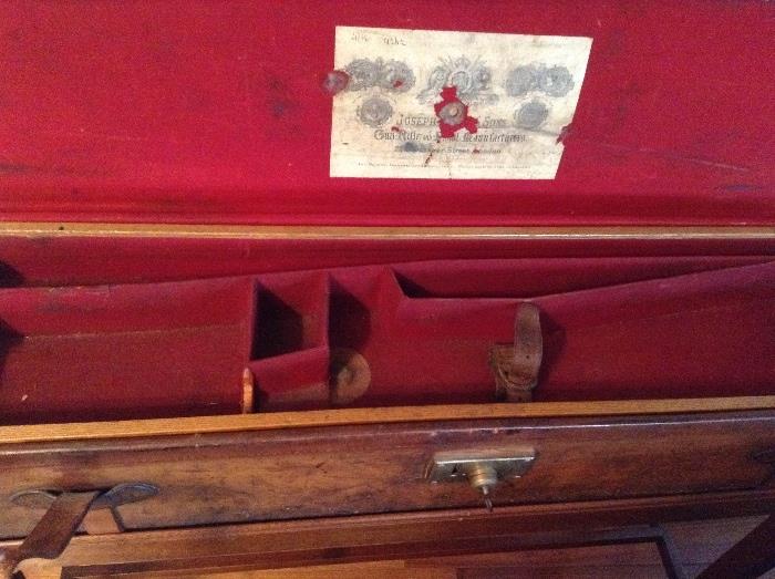 Antique Gun Box Interior