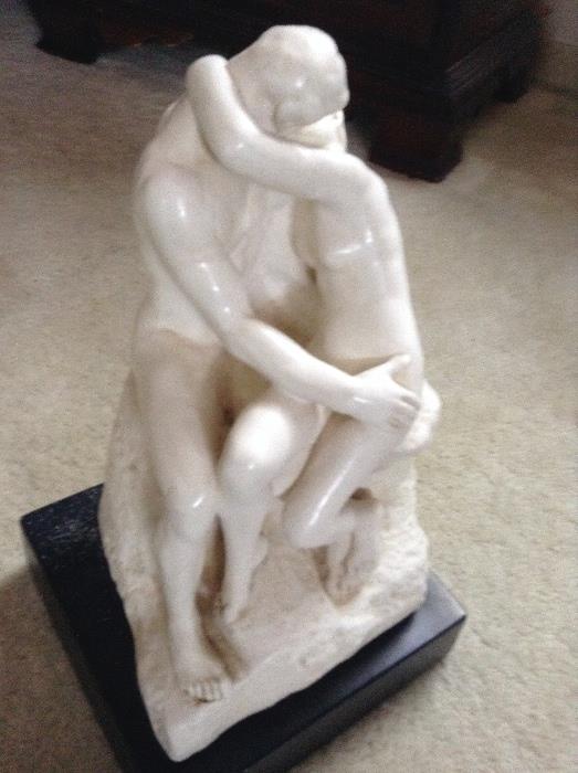 "The Kiss"  attributed to Rodin