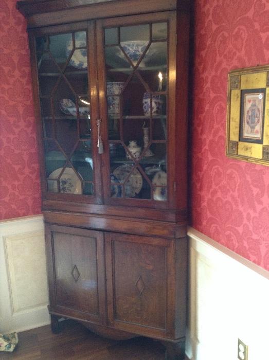 Bottom portion of antique cupboard