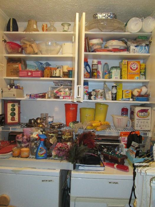 TONS of misc. useful & needful things.  Washer & Dryer are NOT FOR SALE