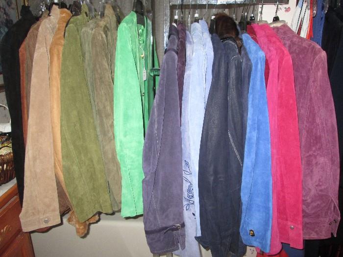 Suede coats (all the colors of the rainbow)