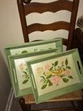 Tole painted trays