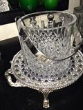 Lovely serving plate & ice bucket