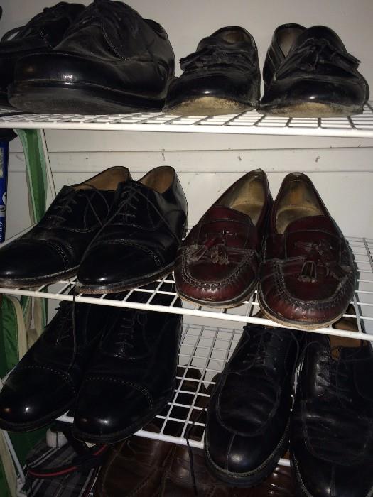       Variety of men's shoes