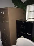Two file cabinets
