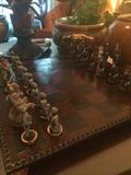 The North vs The South chess set