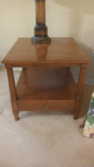 Henredon Side Table with lower drawer