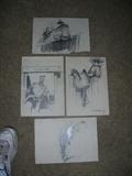 ROY MASON WESTERN PENCIL DRAWINGS