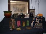misc..banks, toys, tins, early books