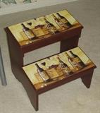 Wine bottle step stool