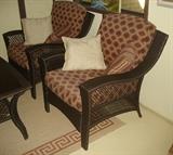 Resin wicker chairs
