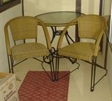 Wicker bistro set
