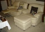 White Italian leather furniture
