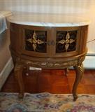Marble Top Two Door Occasional Table