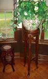 Carved Plant Stands