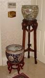 Chinese Fish Bowls and Stands