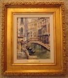 Thomas Kincade "Venice Canal" Print on Canvas w/ COA