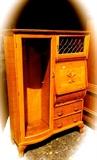 Antique cabinet with built-in desk $650