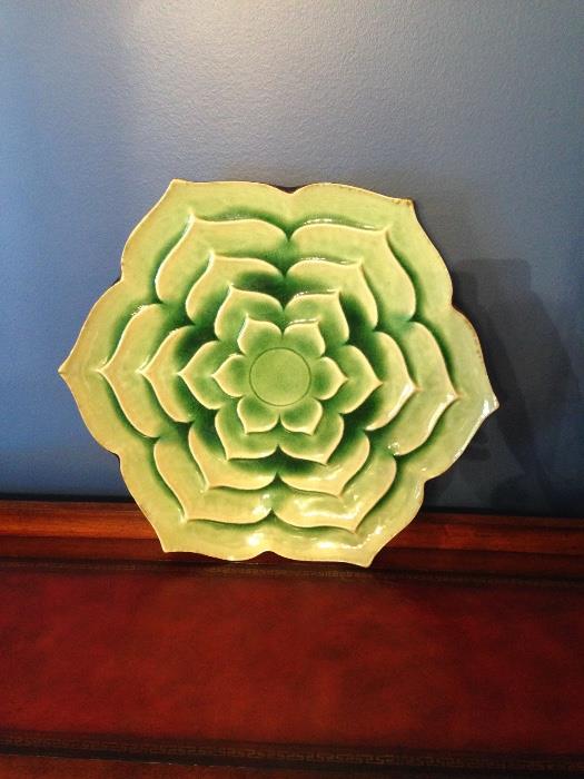 Large beautiful Green Platter $55