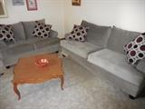 Ashley Home Place, Micro Fiber Over Stuffed Sofa, Love Seat