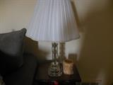 Vintage Block Glass Lamps (2)
