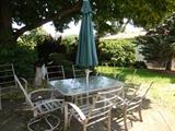 Patio Table, Chairs (cushions with chairs)