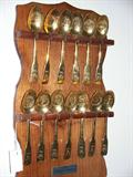 The spoons are of the 13 Colonies.