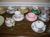 Collectible tea cups.