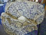 rectangular lace cloth and twelve napkins, never used