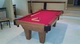 6' Pool Table with balls, several Cues and Rack