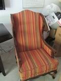 Queen Ann style wing chair