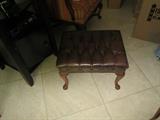 leather ottoman