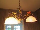MCM tole chandelier