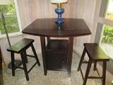 Hi To Wood Bistro Table and two stools