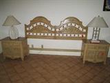 Thomasville King headboard and night tables