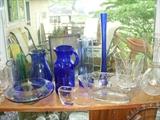 Assorted glassware