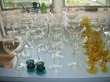 Assorted stemware