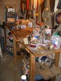Workbench in basement