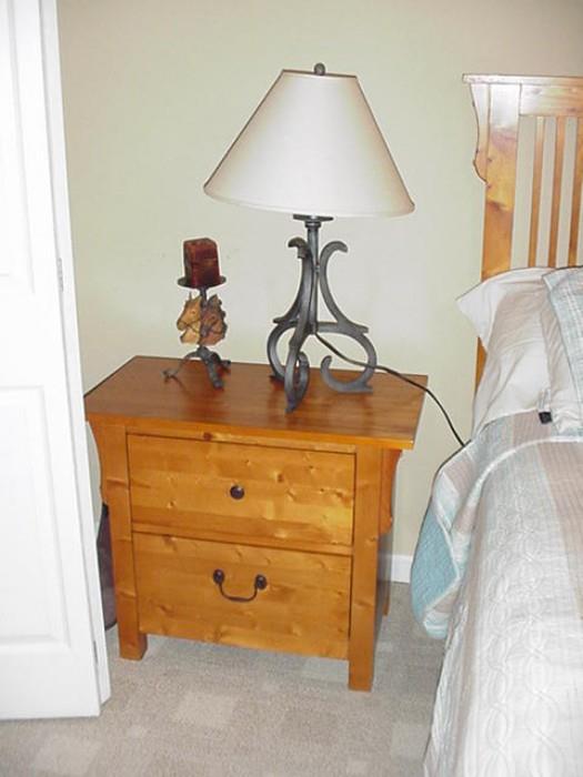Two drawer night stands, pair