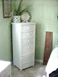 Wicker lingerie chest
