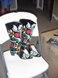 Elaborately decorated boots
