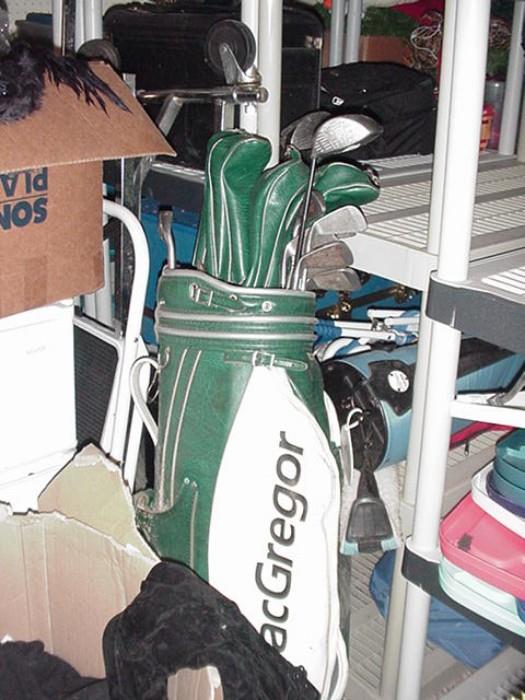 Golf clubs--Callaway clubs, MacGregor bag