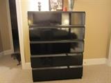 Lane Black Lacquered Chest of Drawers
