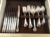 Gorham 18/8 stainless flatware - pattern "Grande Quintette" discontinued. Produced 2001 through 2004.