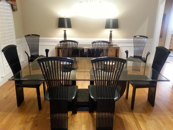 Dining room table and chairs - Pietro Constantini - made in Italy