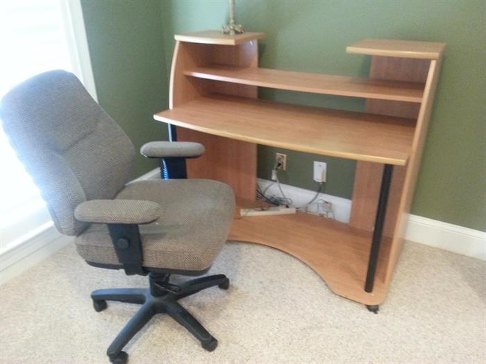 Computer desk and office chair